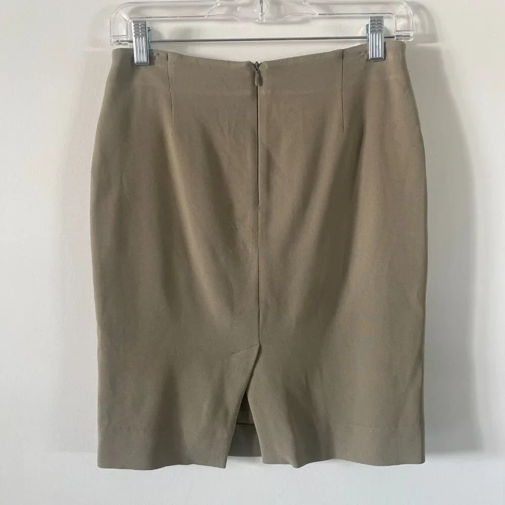 Valentino Roma Women's‎ Beige Pencil Lines Skirt Size 40/4 K16